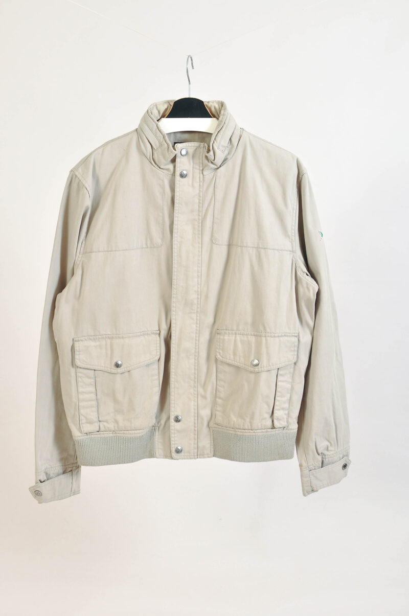 Vintage 00s Boomerang Harrington Jacket in Light Beige – Size XL