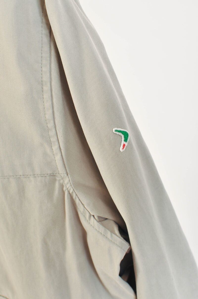 Vintage 00s Boomerang Harrington Jacket in Light Beige – Size XL - Image 4