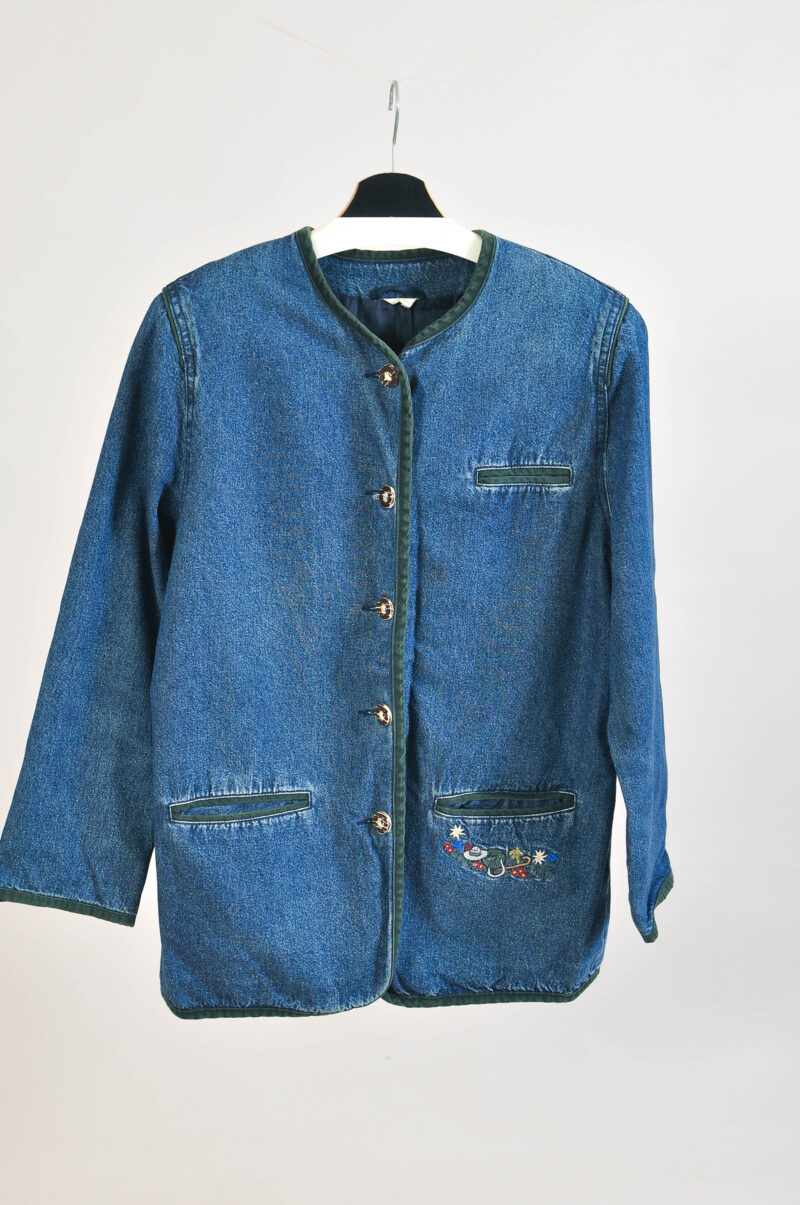 Vintage 80s Denim Jacket – Classic Blue Retro Style