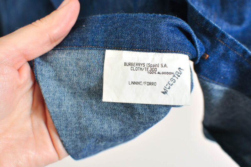 Vintage 90s Burberry Denim Shirt – Size 50 - Image 6