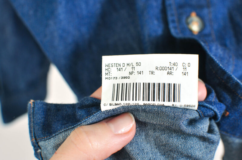 Vintage 90s Burberry Denim Shirt – Size 50 - Image 7