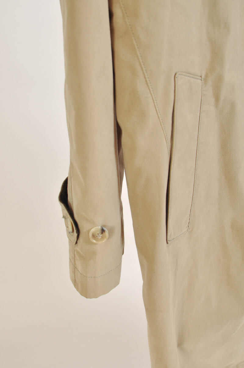 Vintage 00s Beige Maxi Lined Mac Coat Eduard Dressler – 50 - Image 4