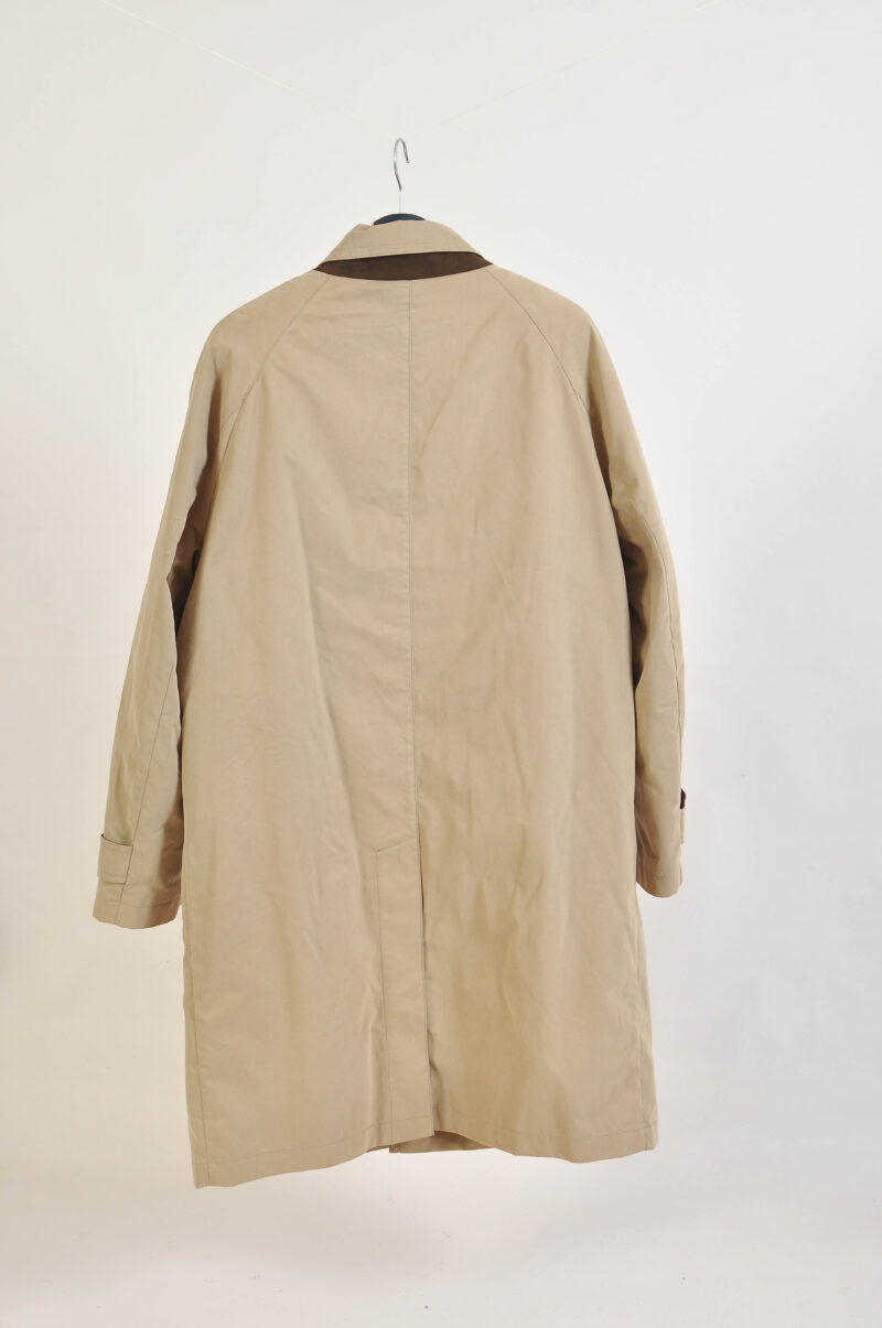 Vintage 00s Beige Maxi Lined Mac Coat Eduard Dressler – 50 - Image 5