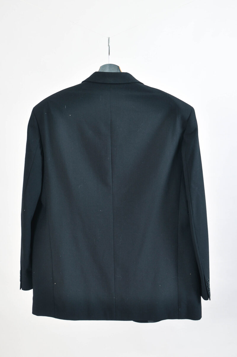 Vintage 90s Marks & Spencer Black Wool Suit Size XXL - Image 6