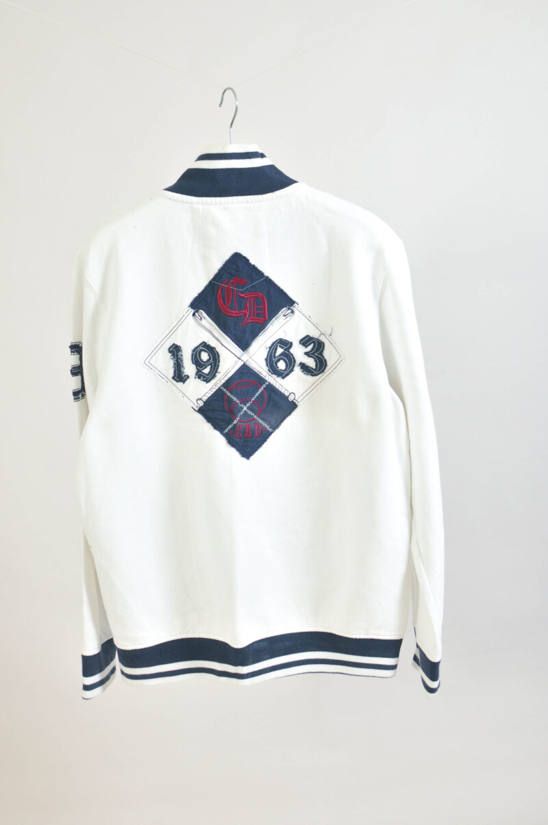 Vintage 00s Camp David White Zip Up Sweatshirt – Size XL - Image 5