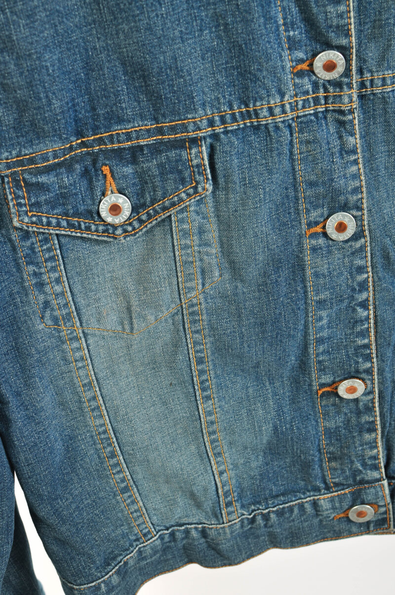 Vintage 00s Nikita Reworked Denim Jacket – Size 12 - Image 4