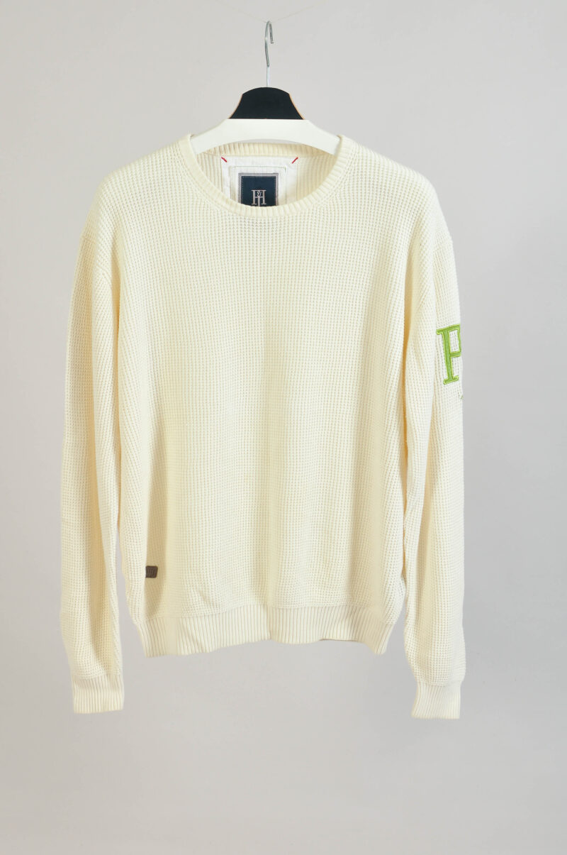 Vintage 00s Hansen & Jacob Off White Cotton Jumper L