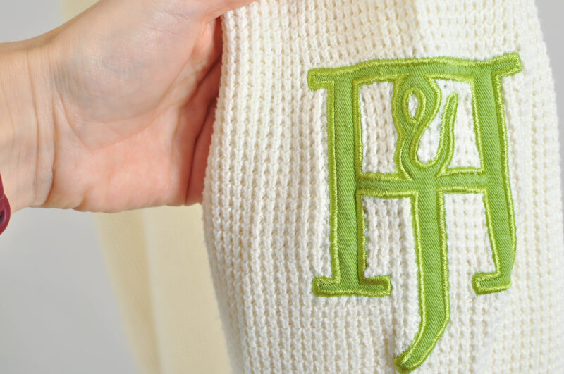 Vintage 00s Hansen & Jacob Off White Cotton Jumper L - Image 5
