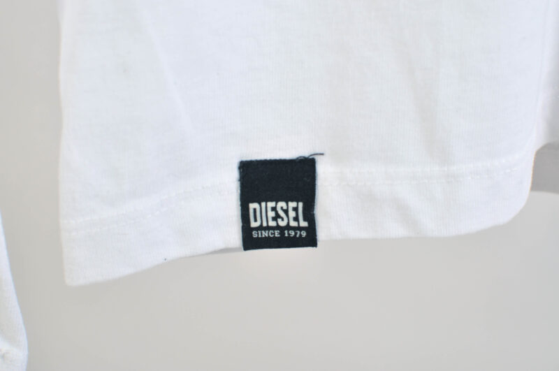 Vintage 00s Diesel White Long Sleeve T-Shirt – M - Image 5