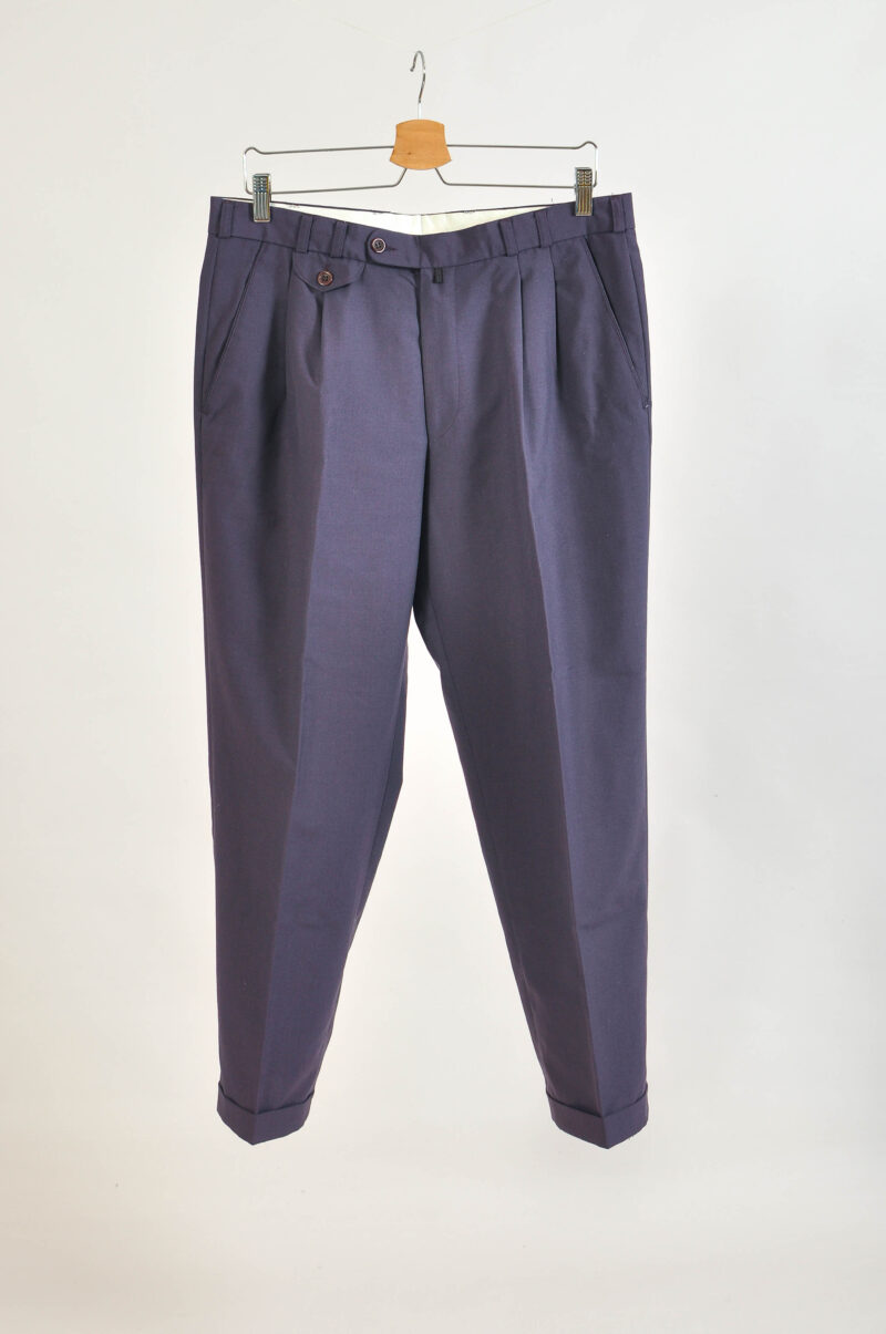 Vintage 90s Classic Purple Wool Trousers – Size 32