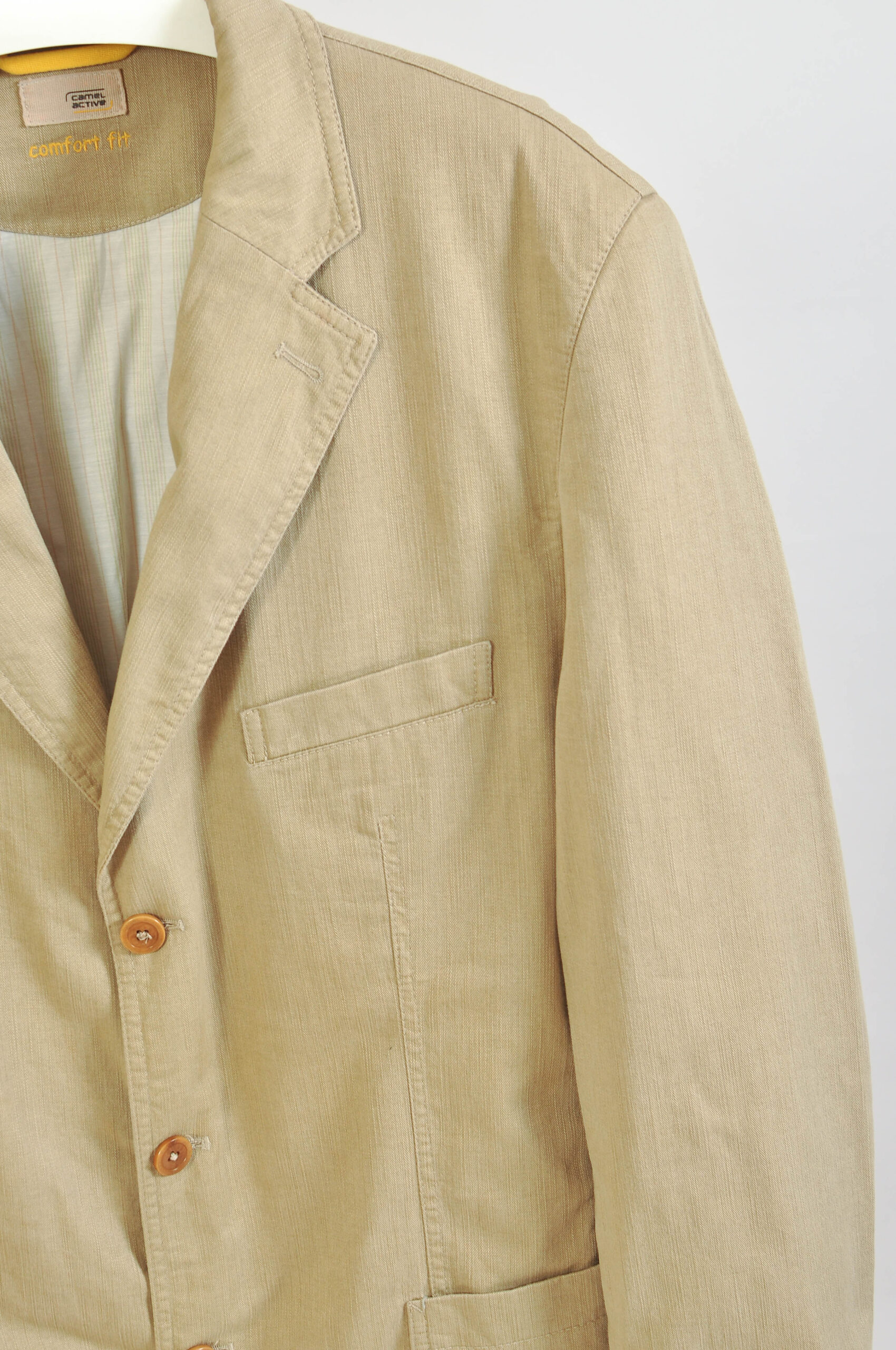 Vintage 00s Camel Active Beige Blazer Jacket | Size 54 - Image 3