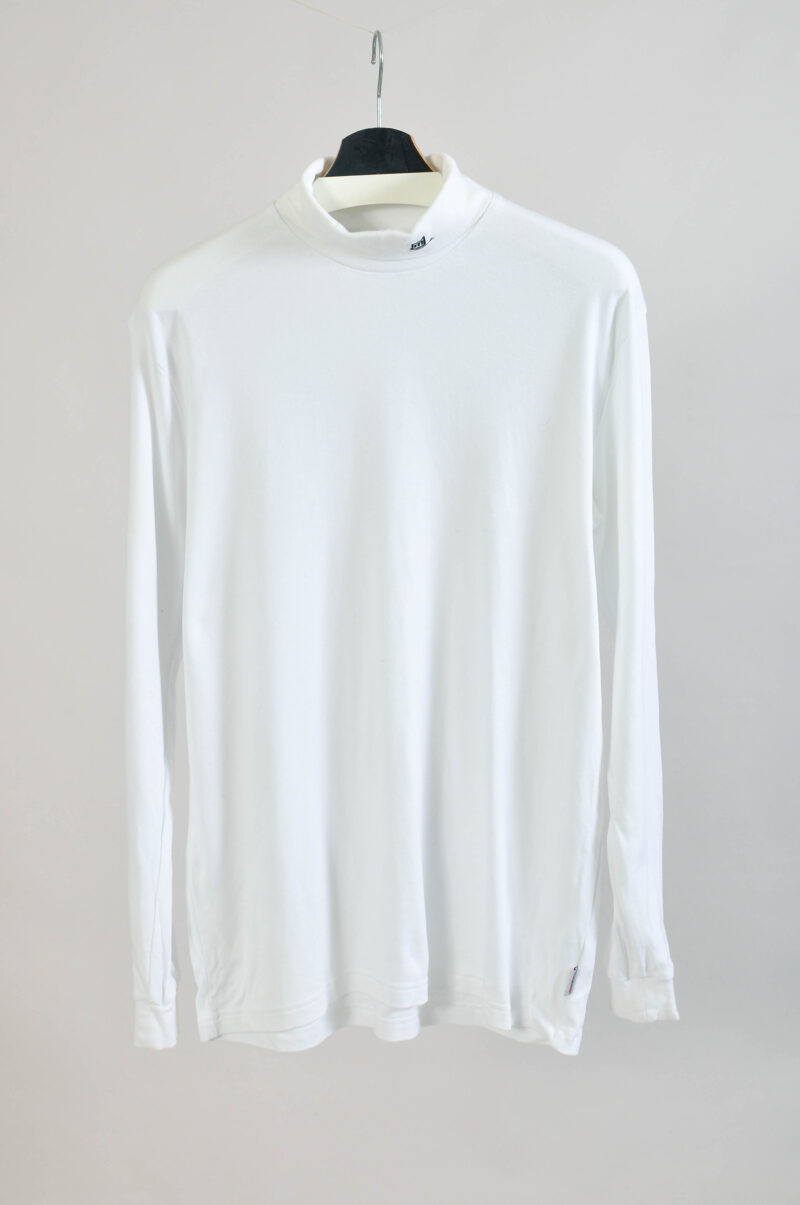 Vintage 90s White Turtleneck Top – Mäser (Size XL)