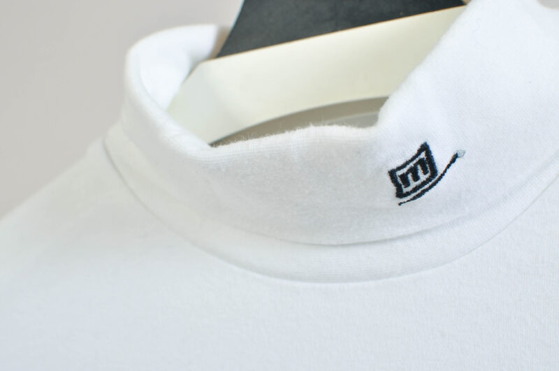 Vintage 90s White Turtleneck Top – Mäser (Size XL) - Image 3