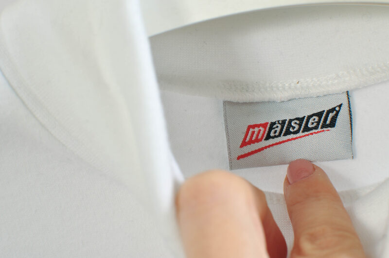 Vintage 90s White Turtleneck Top – Mäser (Size XL) - Image 4