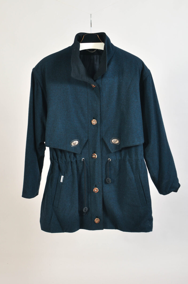 Vintage 90s Wallstädter Trachten Parka Wool Coat – Size M