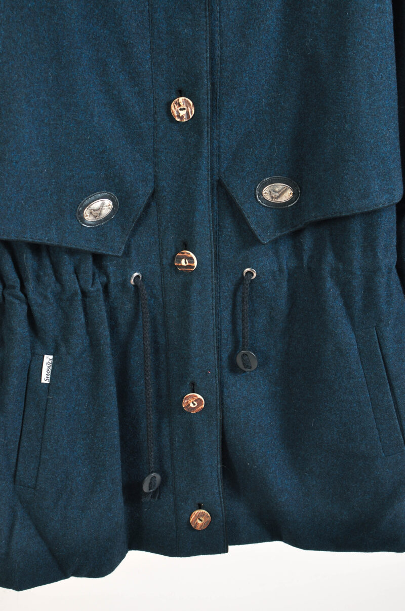 Vintage 90s Wallstädter Trachten Parka Wool Coat – Size M - Image 3