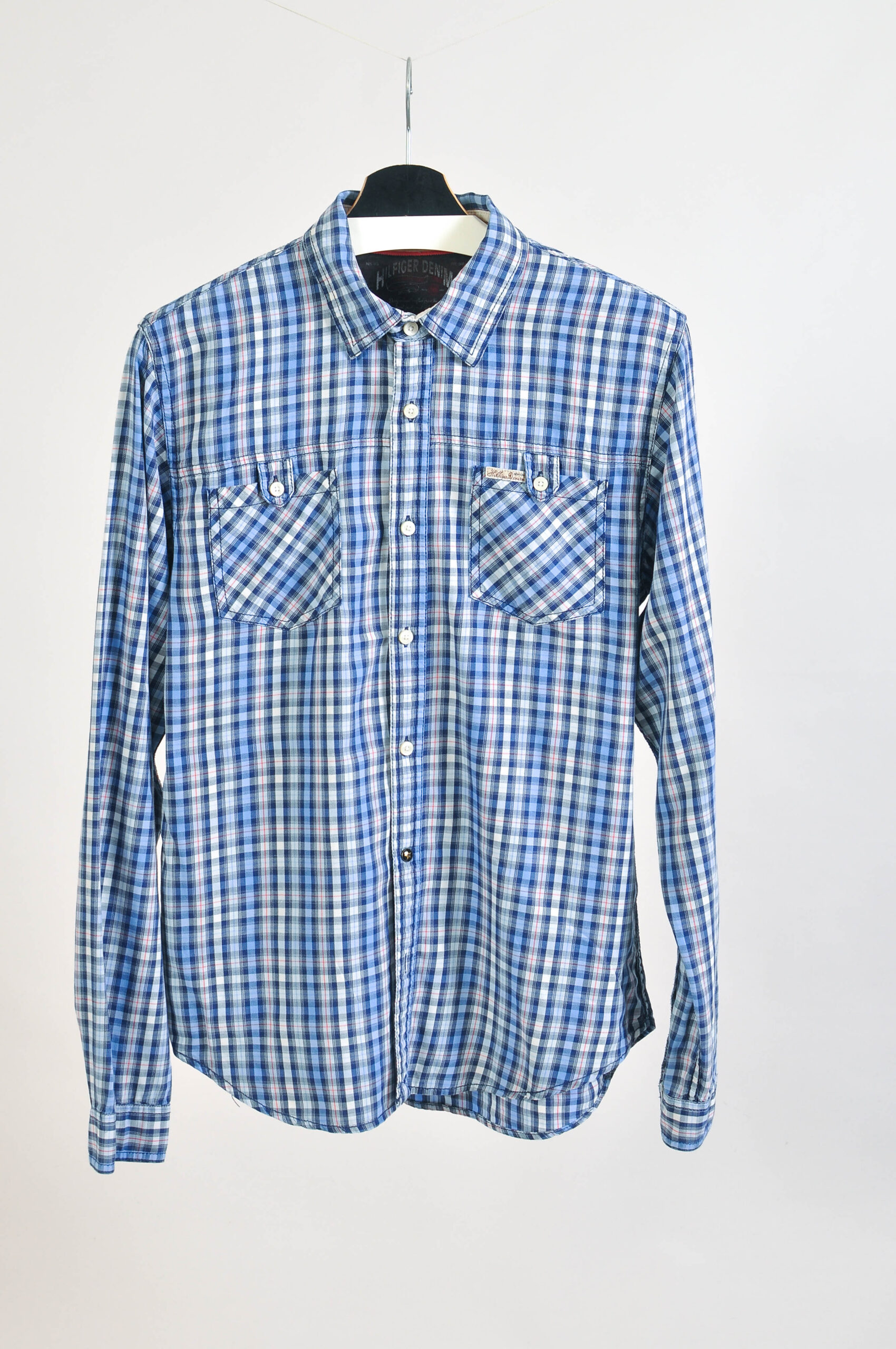 Vintage 00s Hilfiger Denim Checkered Shirt – Size M