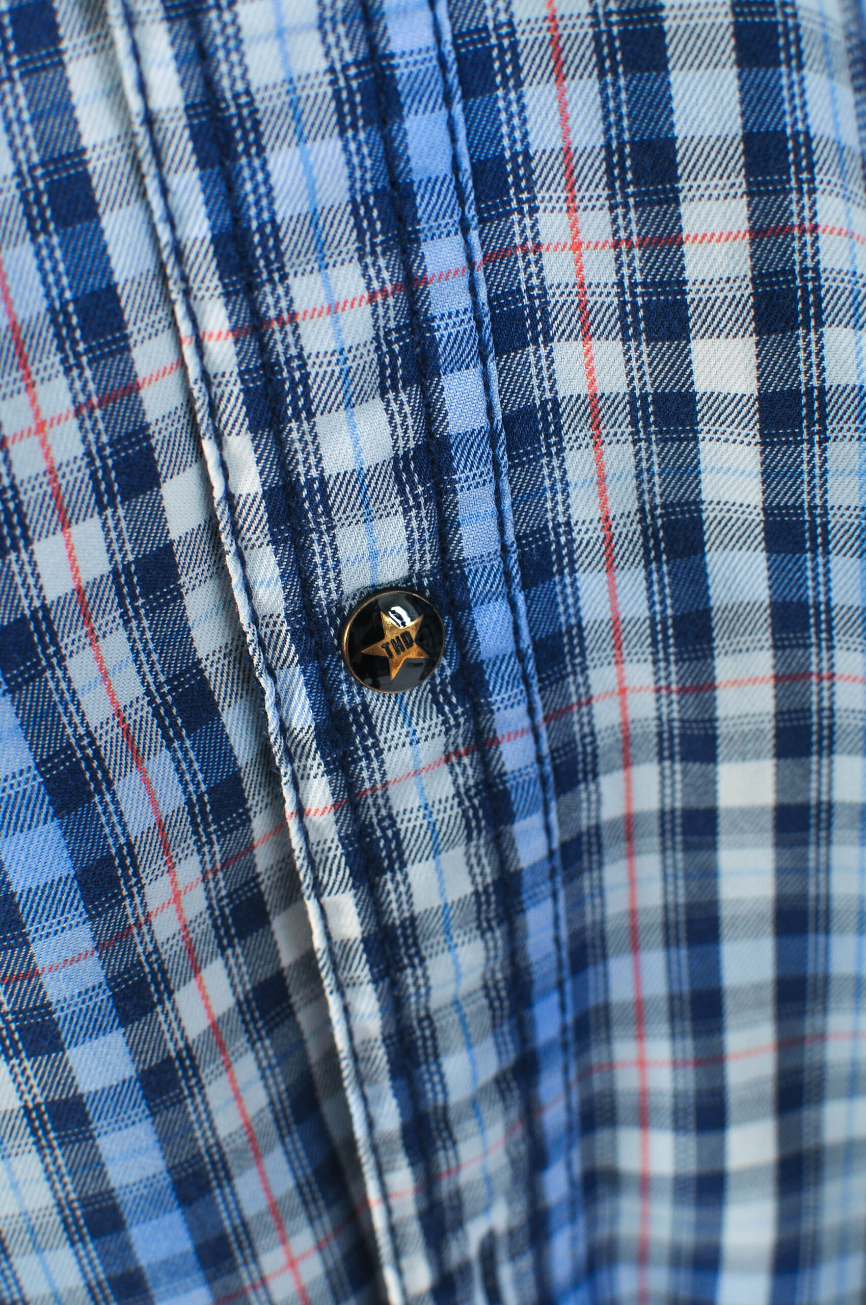 Vintage 00s Hilfiger Denim Checkered Shirt – Size M - Image 4