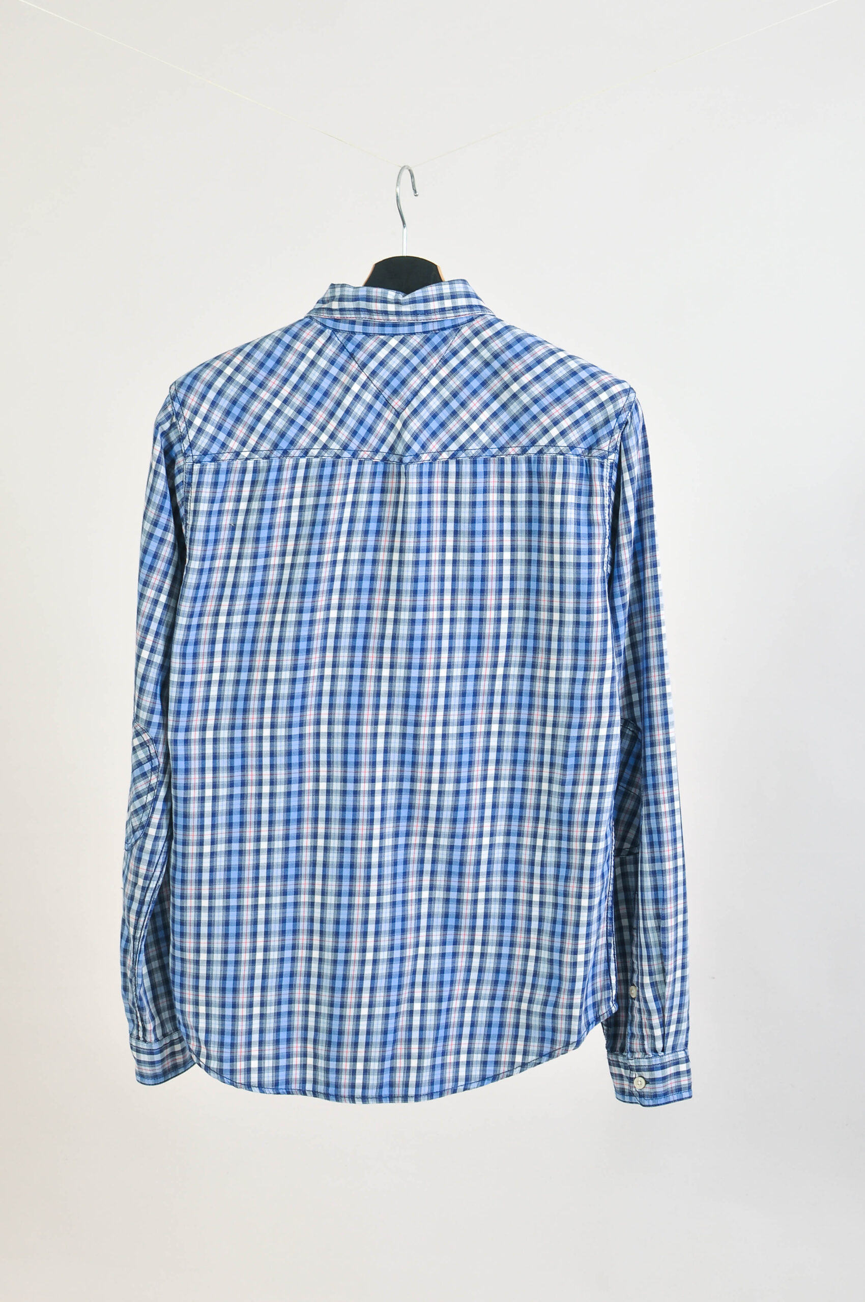Vintage 00s Hilfiger Denim Checkered Shirt – Size M - Image 5