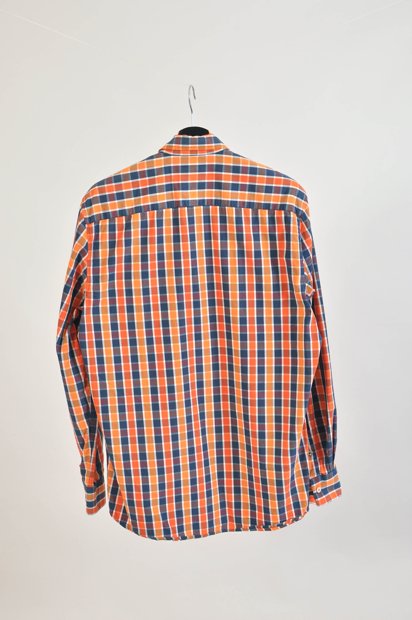 Vintage 00s Lerros Checkered Cotton Shirt – Size L - Image 5