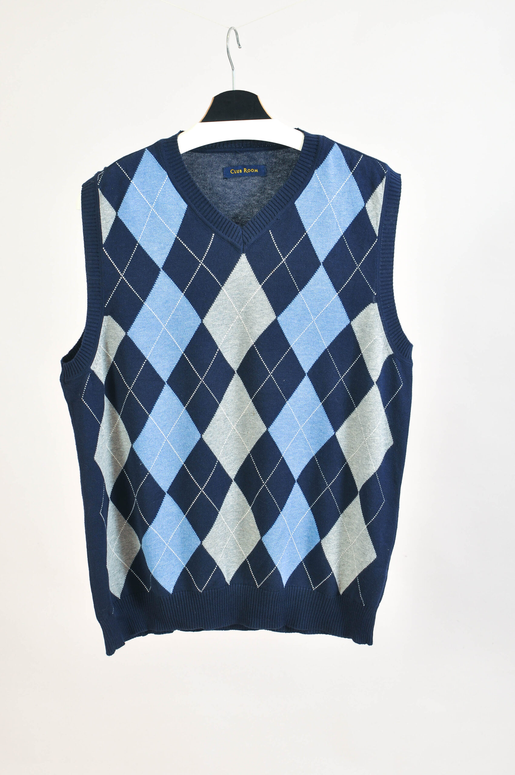 Vintage 00s Club Room Rhombus Print Vest – M/L