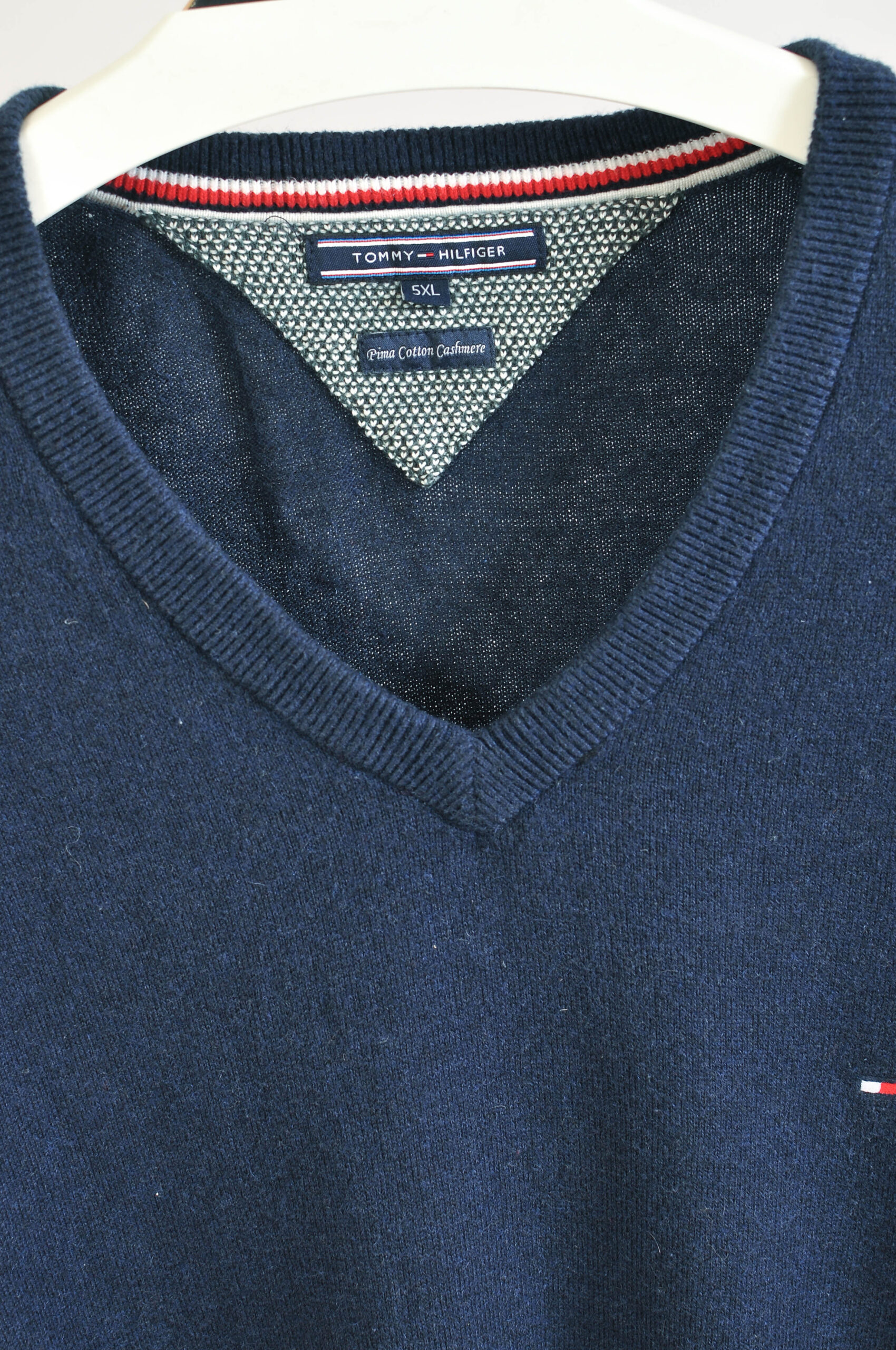 Vintage 00s Tommy Hilfiger Cashmere Blend Jumper – Size 3XL - Image 3