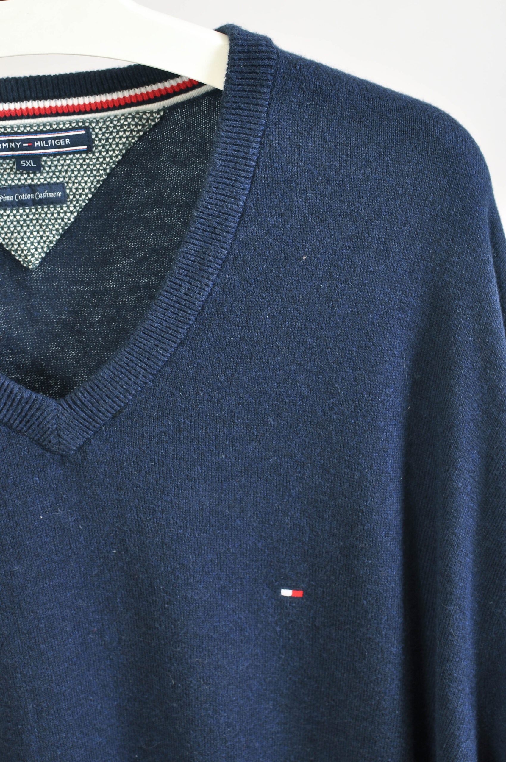 Vintage 00s Tommy Hilfiger Cashmere Blend Jumper – Size 3XL - Image 4