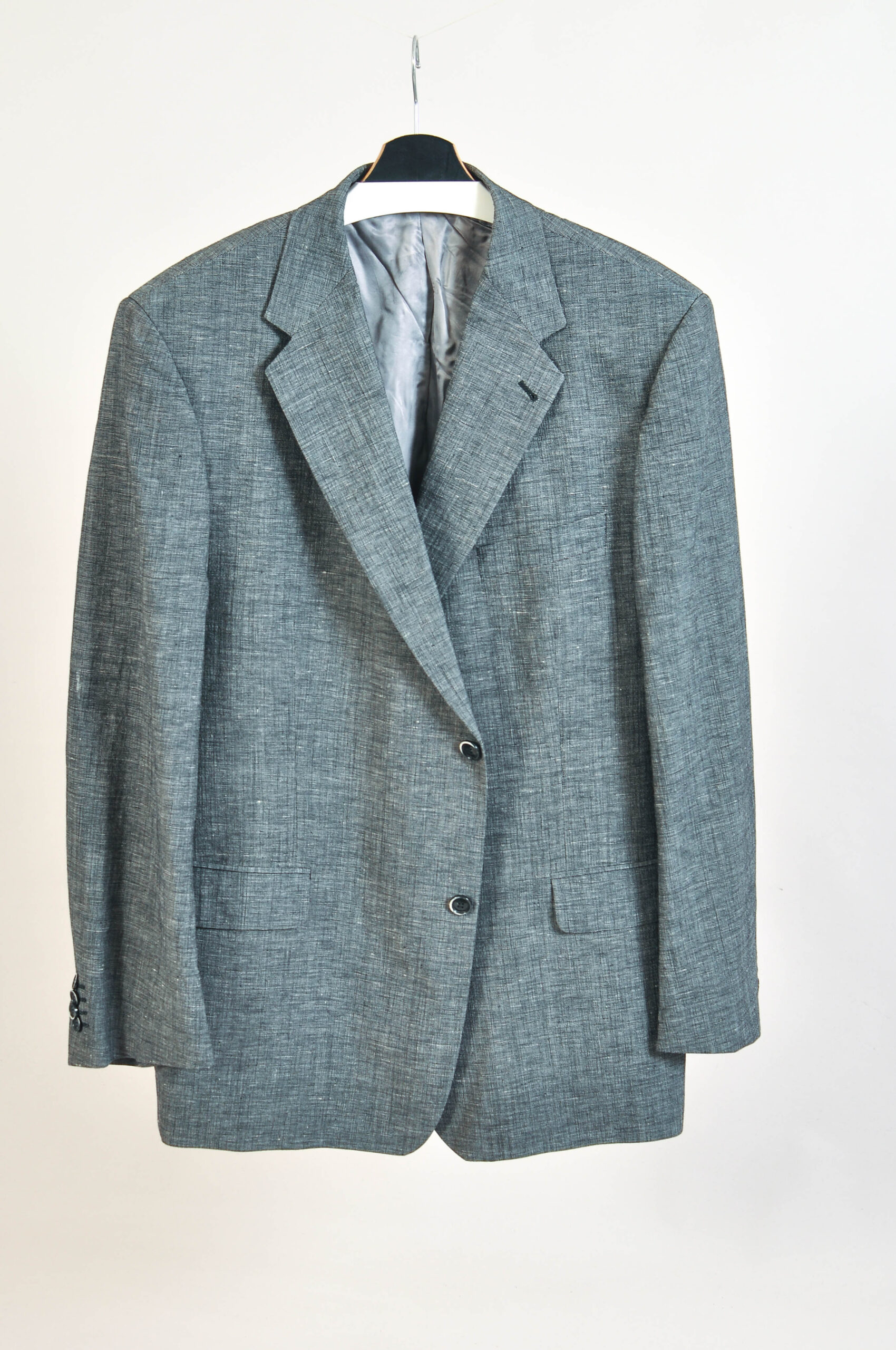 Vintage 00s Heinecke & Klaproth Blazer Jacket – XXL | Luigi Botto Italian Linen Wool Blend