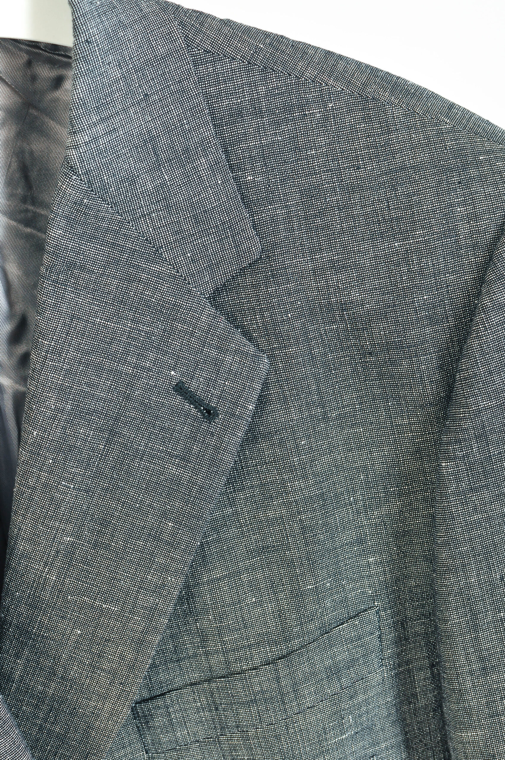 Vintage 00s Heinecke & Klaproth Blazer Jacket – XXL | Luigi Botto Italian Linen Wool Blend - Image 3