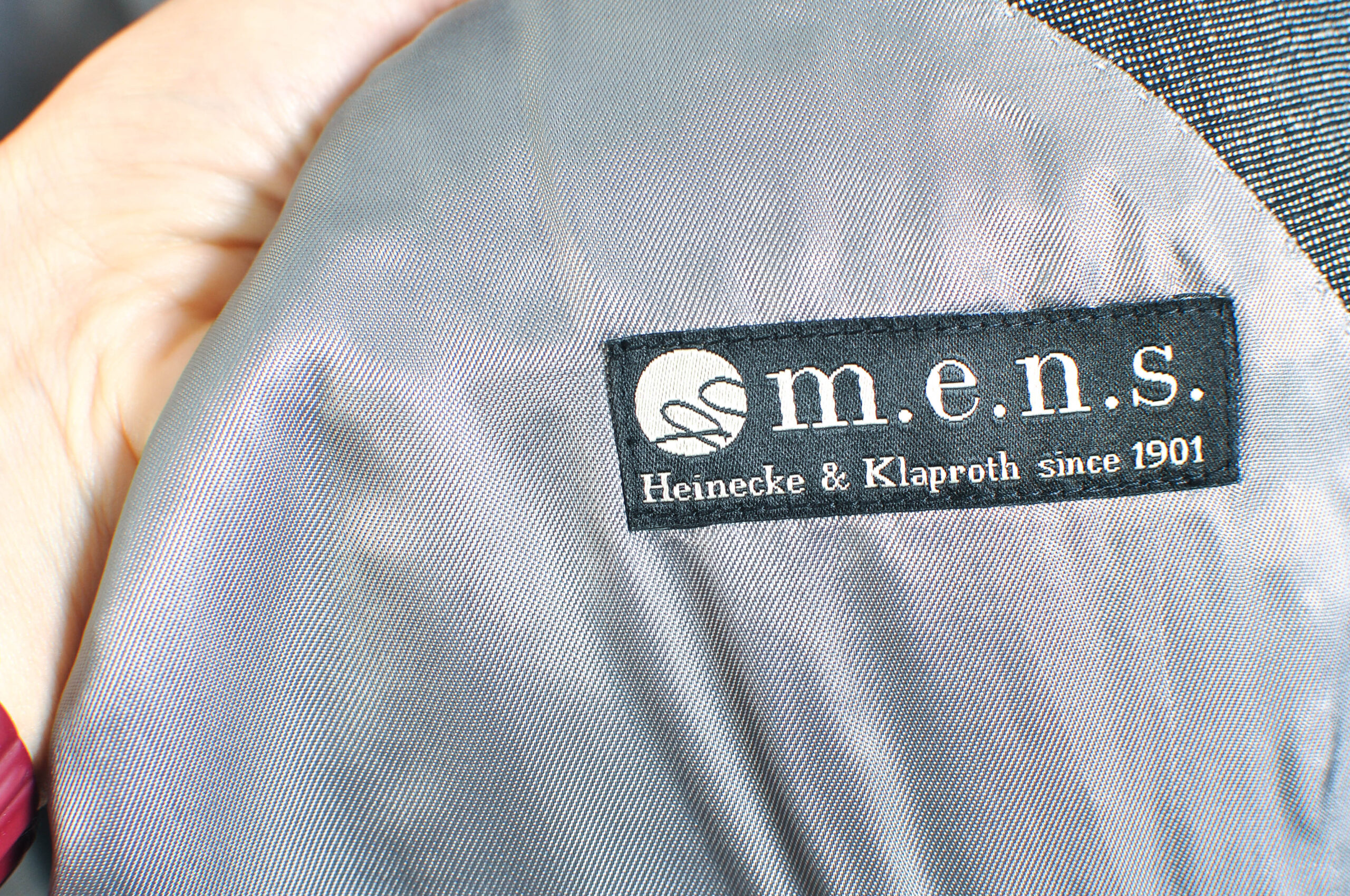 Vintage 00s Heinecke & Klaproth Blazer Jacket – XXL | Luigi Botto Italian Linen Wool Blend - Image 4