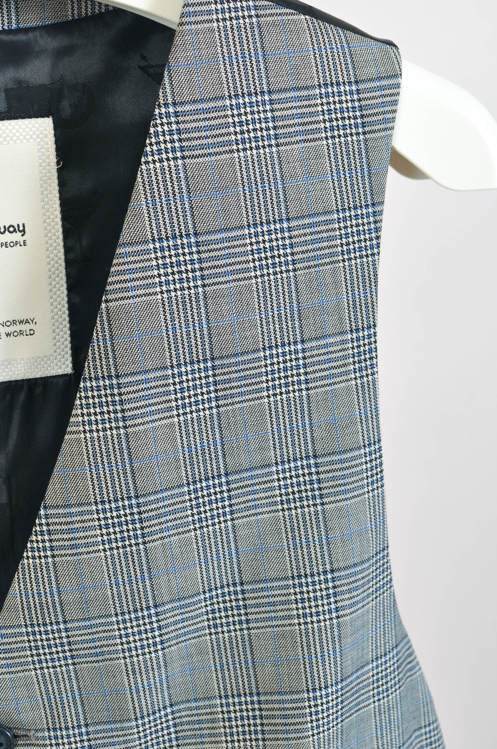 Vintage 00s Moods of Norway Checkered Wool Vest | Size XL - Image 3