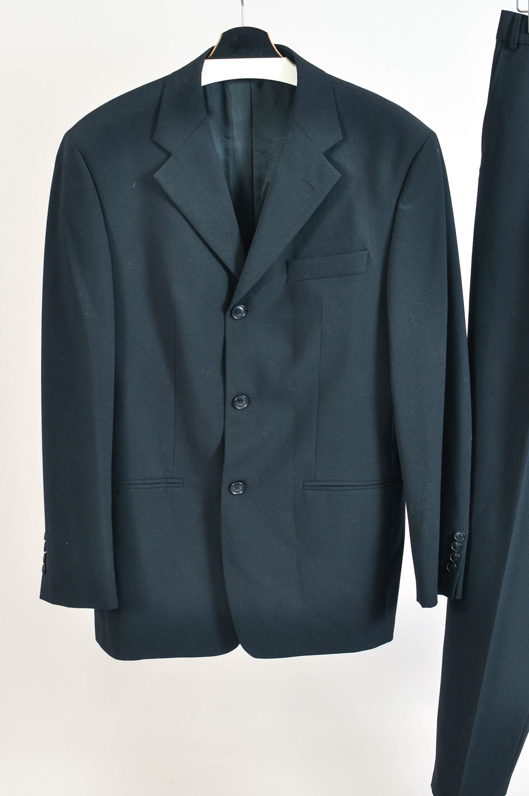 Vintage 90s Batistini Black Suit | Size M | Wool Blend - Image 3