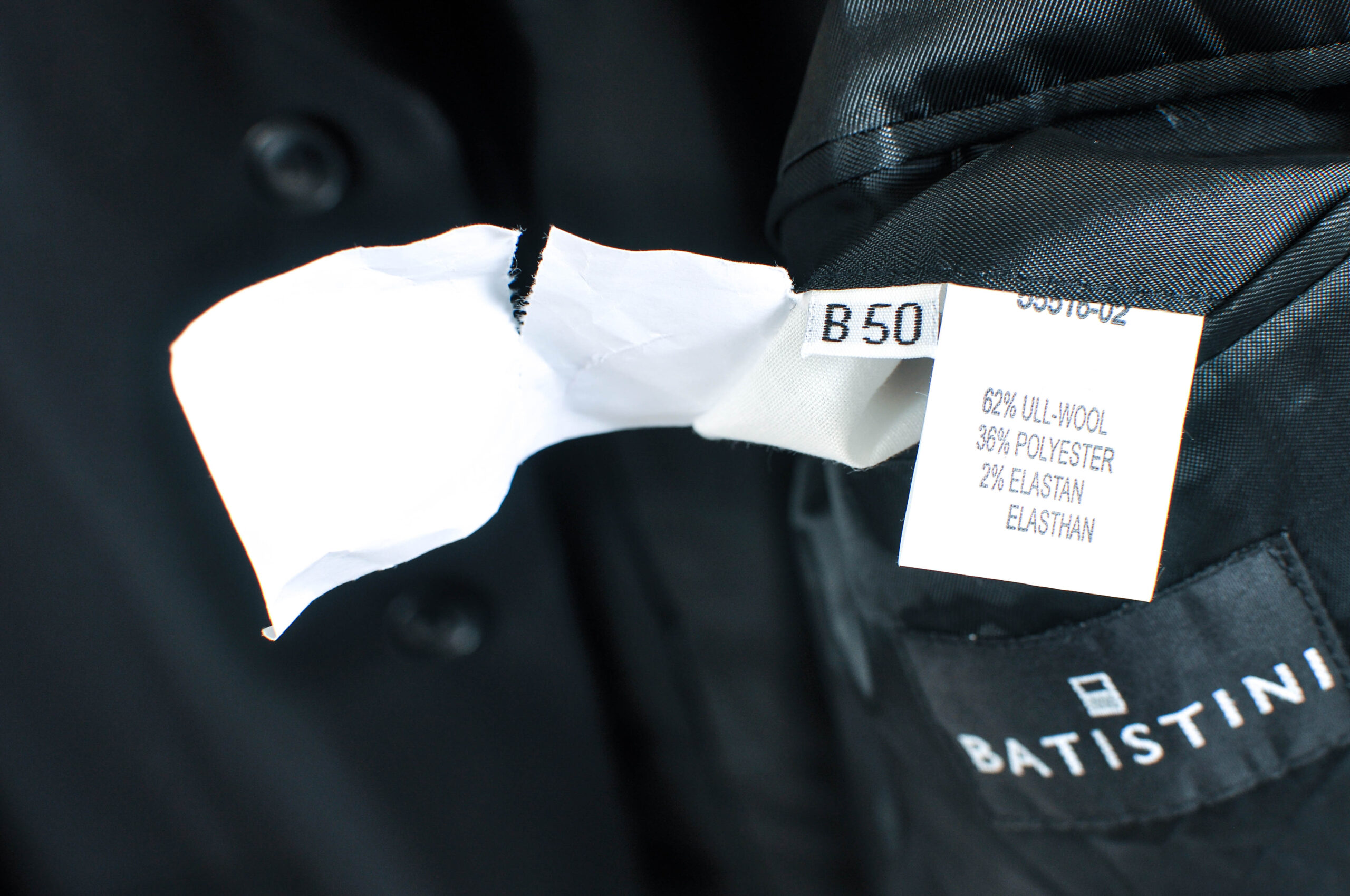 Vintage 90s Batistini Black Suit | Size M | Wool Blend - Image 7