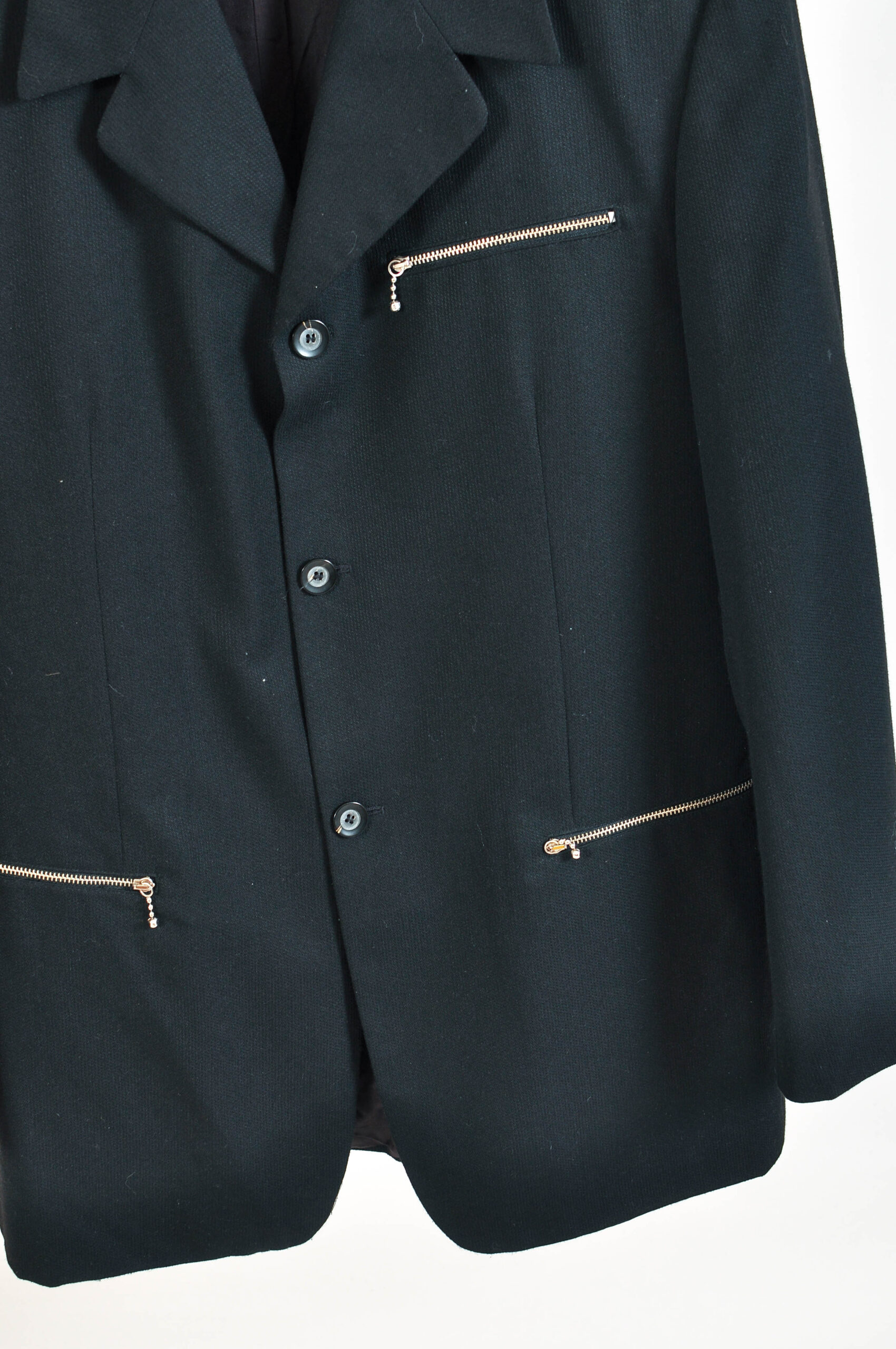 Vintage 90s Blazer with Zips | Stewart & Sinclair | L/XL - Image 3