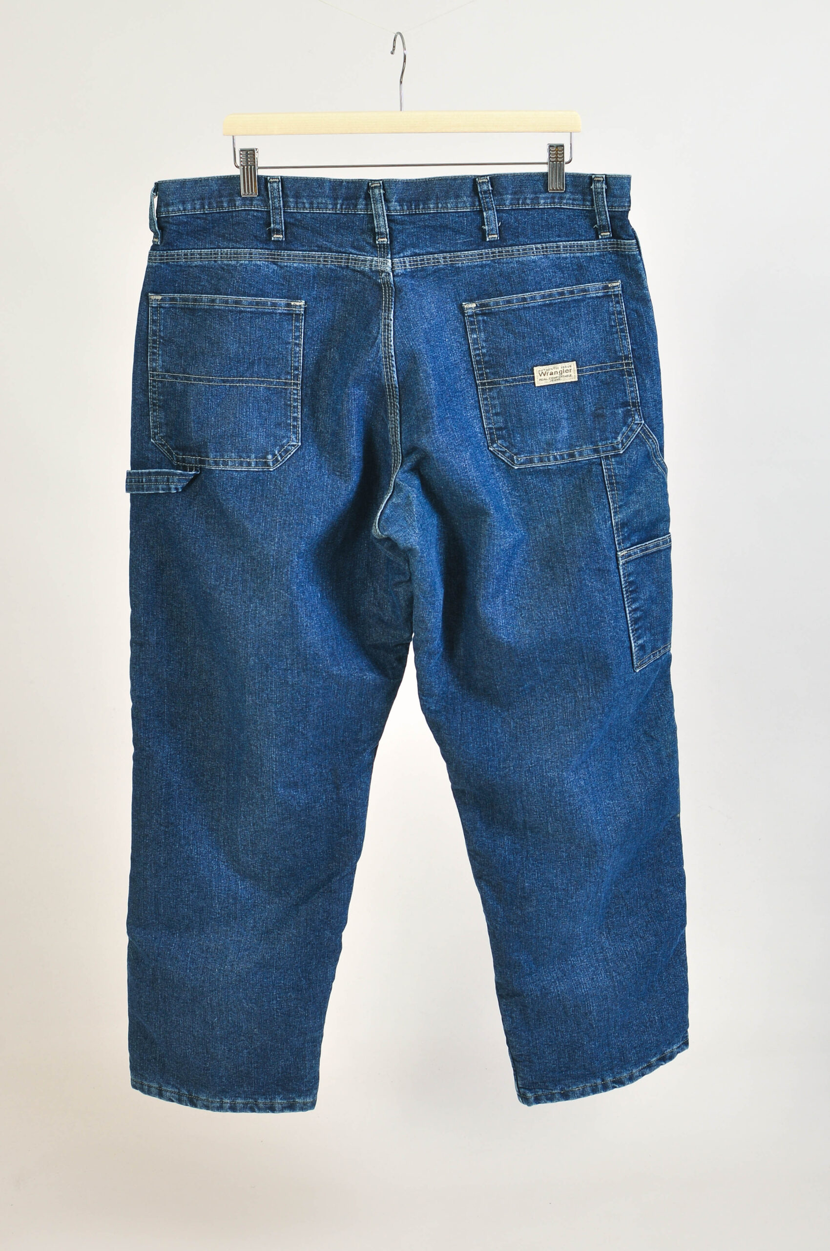 Vintage 00s Wrangler Fleece-Lined Cowboy Cut Jeans | Size 36 - Image 5