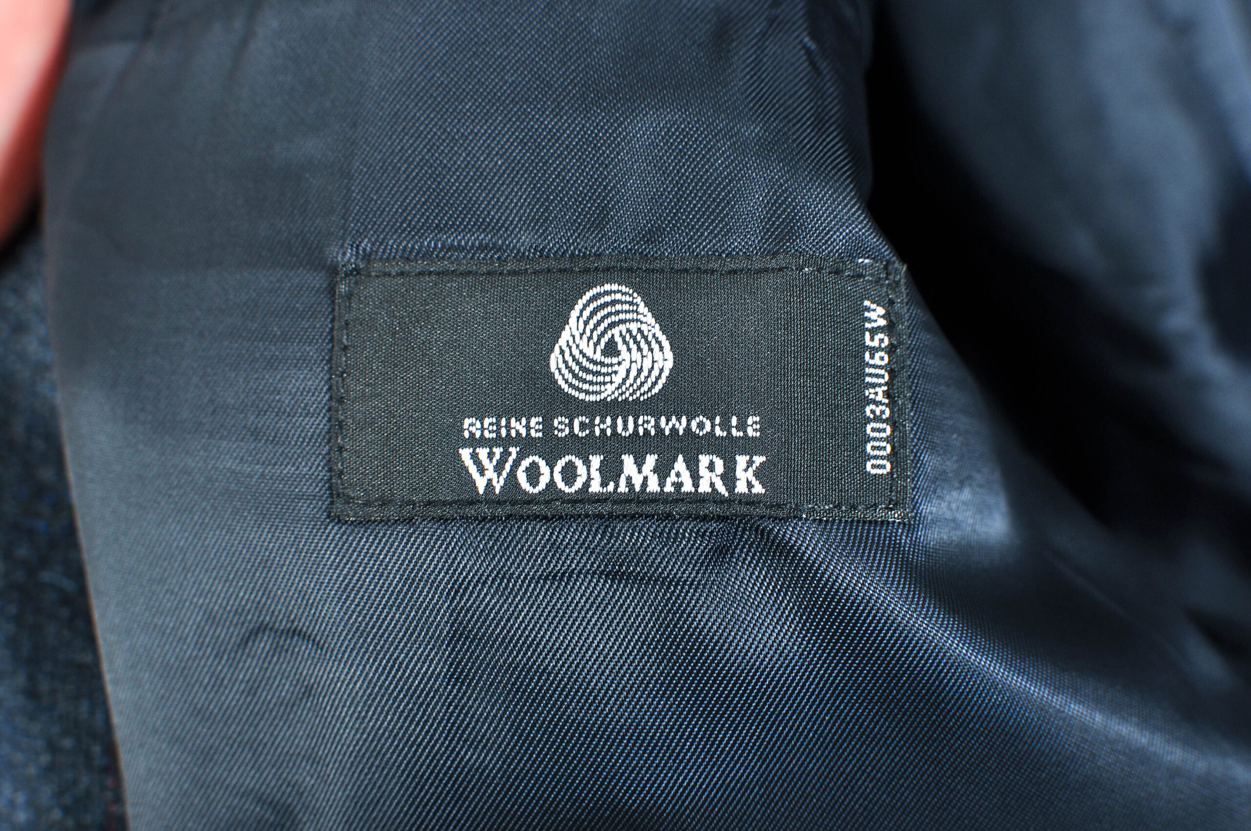 Vintage 80s Navy Checkered Wool Blazer by Licona | XL–XXL - Image 4