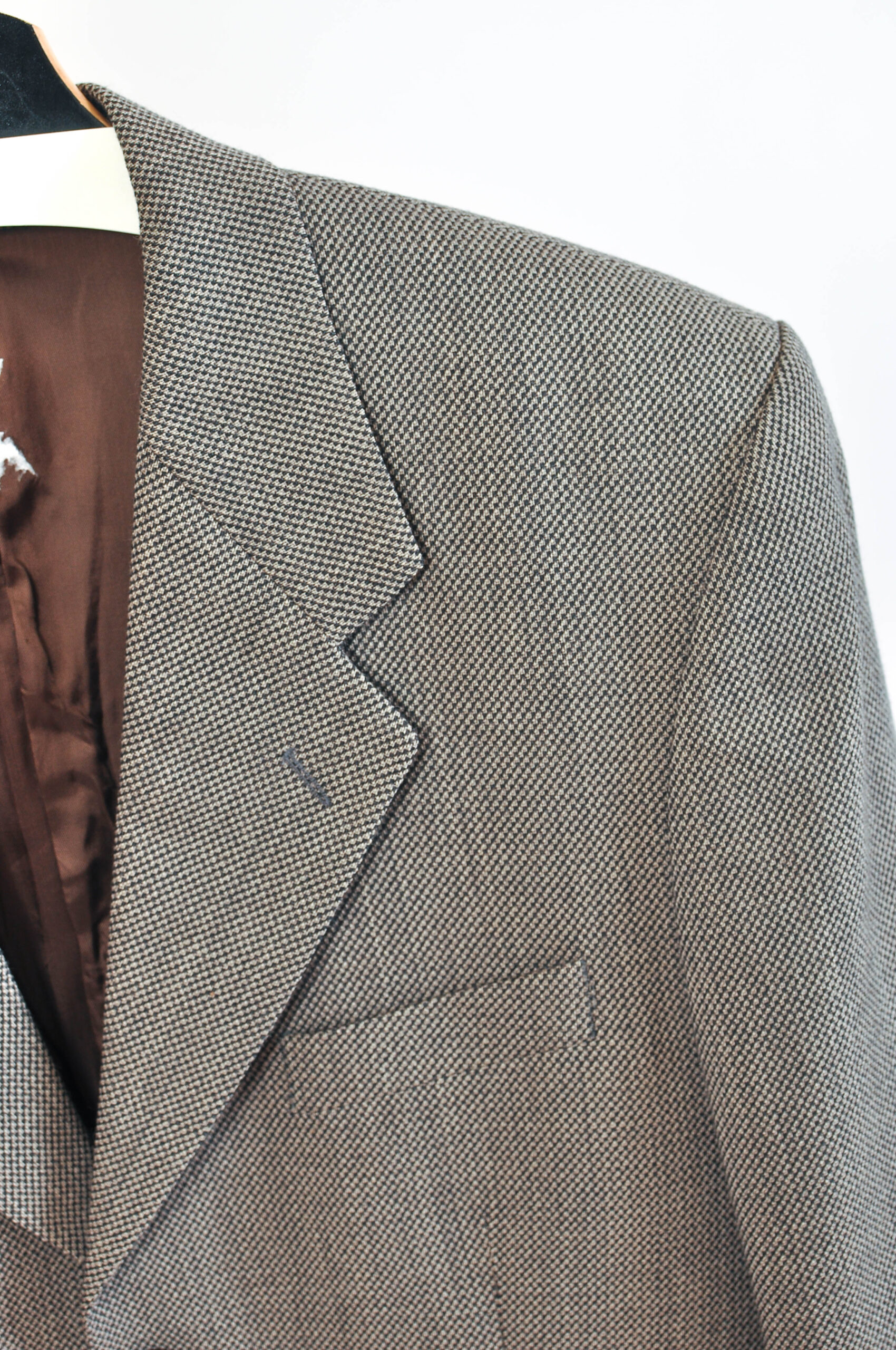 Vintage 90s Tweed Brown Suit by Oliver Turo Tailor – Size XL - Image 4