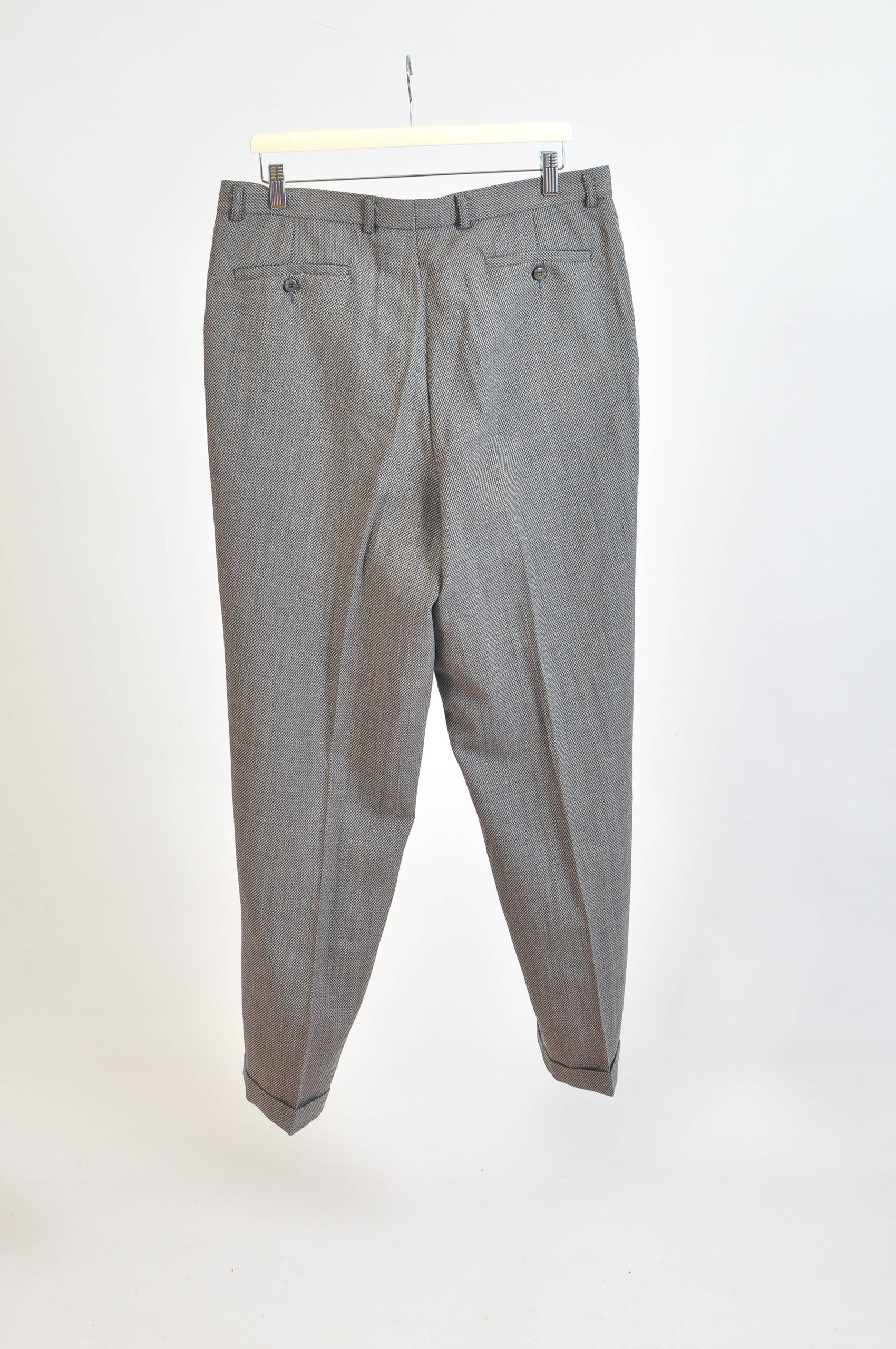 Vintage 90s Tweed Brown Suit by Oliver Turo Tailor – Size XL - Image 8