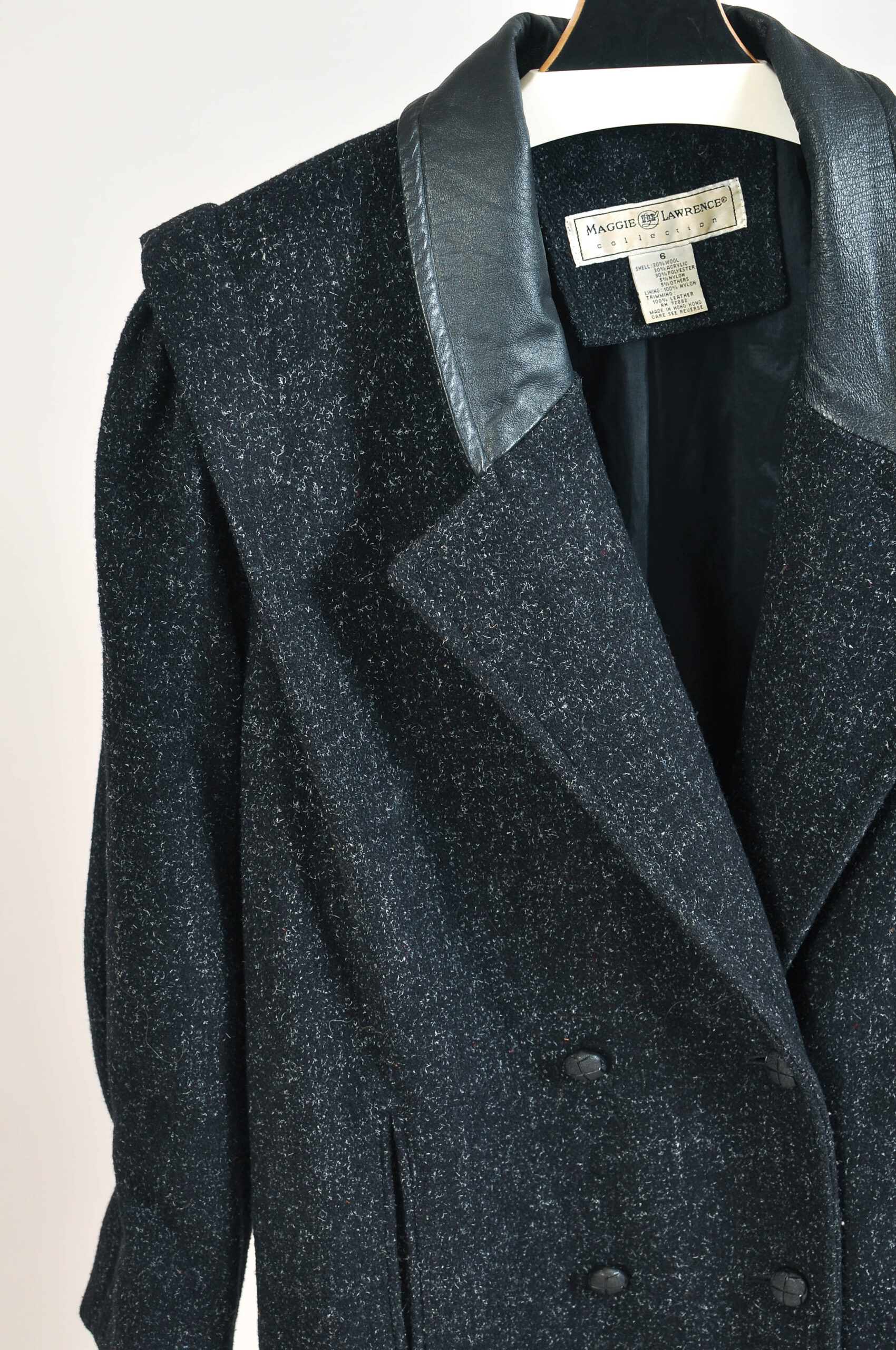Vintage 80s Maggie Lawrence Maxi Coat | Wool Blend Coat S - Image 3