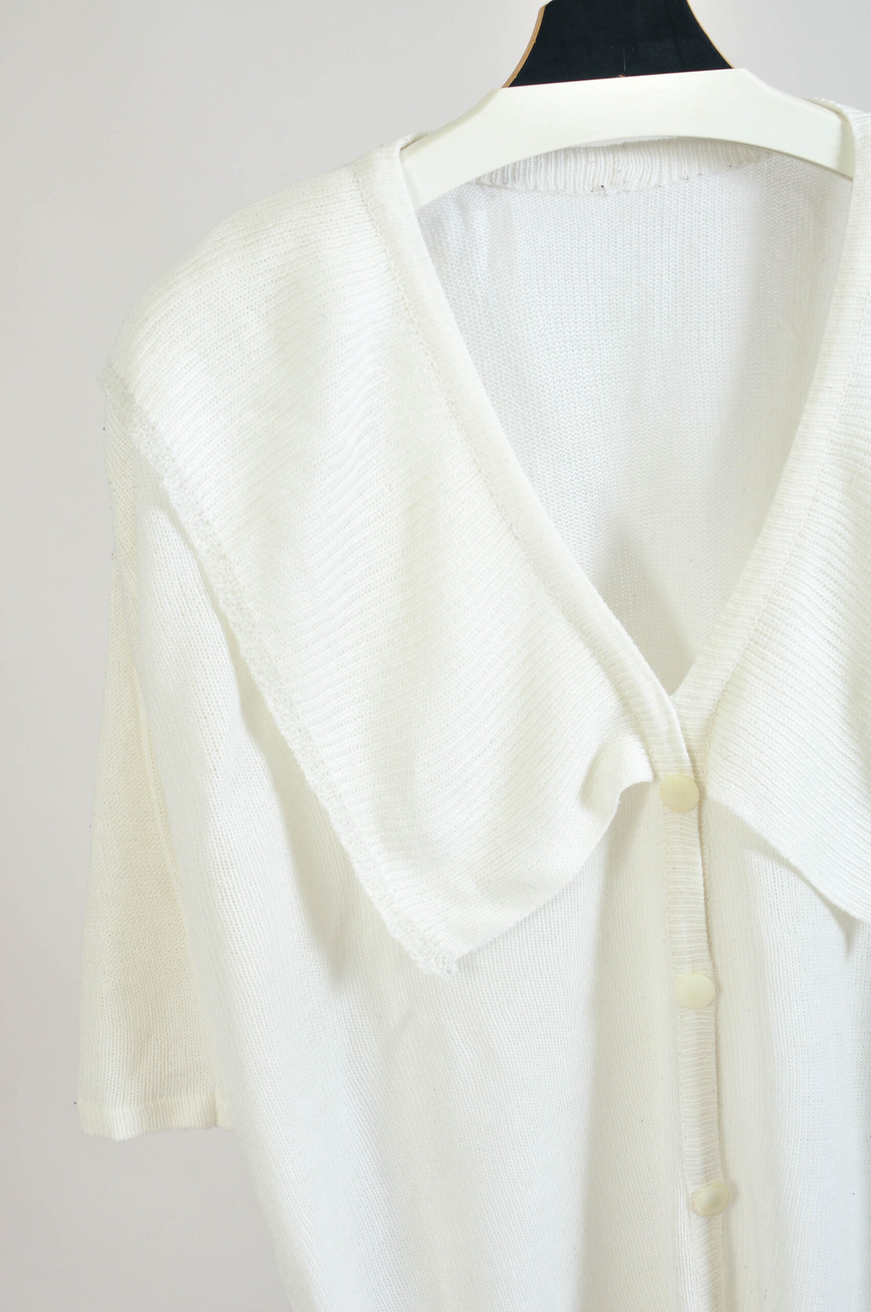 Vintage 90s White Top | Oversized Nautical Style One Size - Image 3