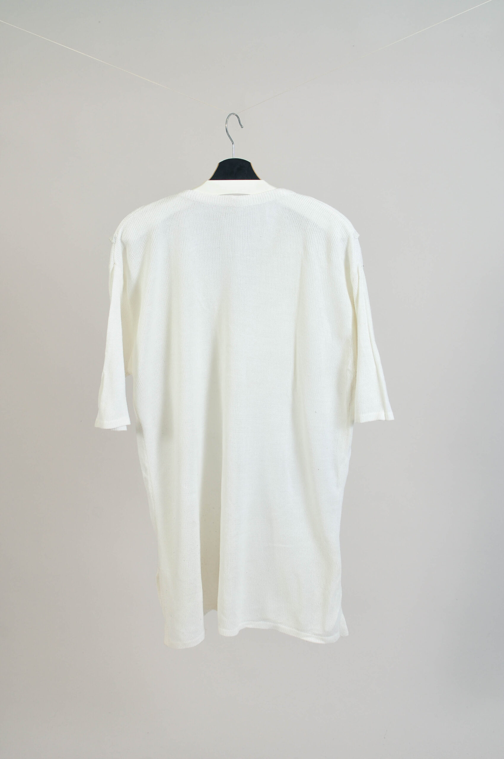 Vintage 90s White Top | Oversized Nautical Style One Size - Image 5