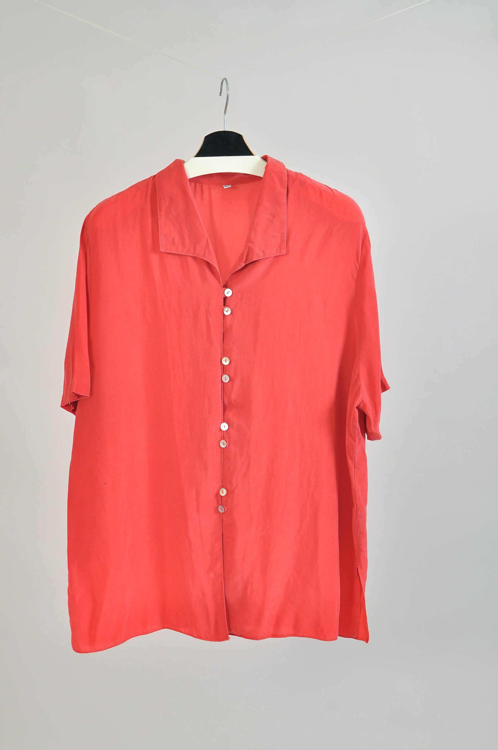 Vintage 90s Pink Blouse | Oversized Retro Shirt UK 20