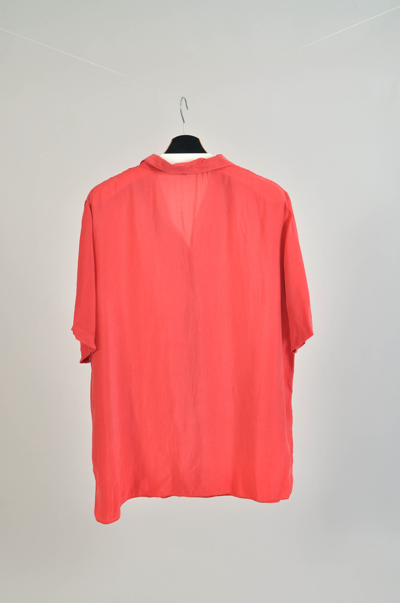 Vintage 90s Pink Blouse | Oversized Retro Shirt UK 20 - Image 4