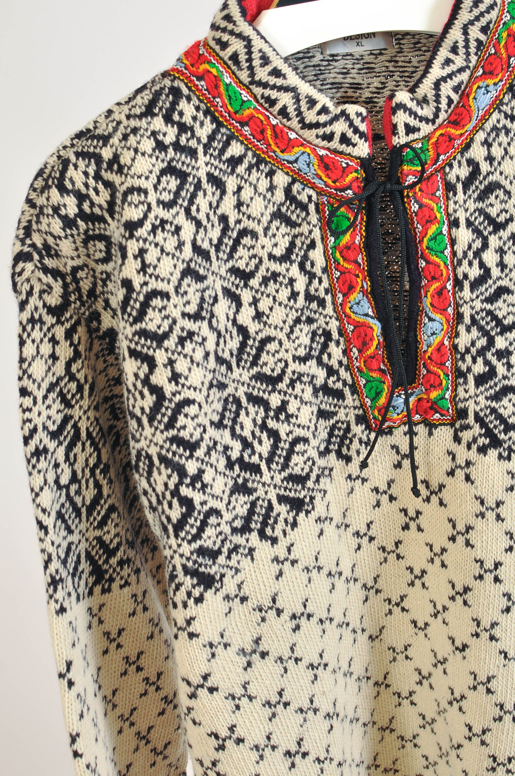 Vintage 90s Norwegian Wool Knitwear | Nordic Sweater XL - Image 3