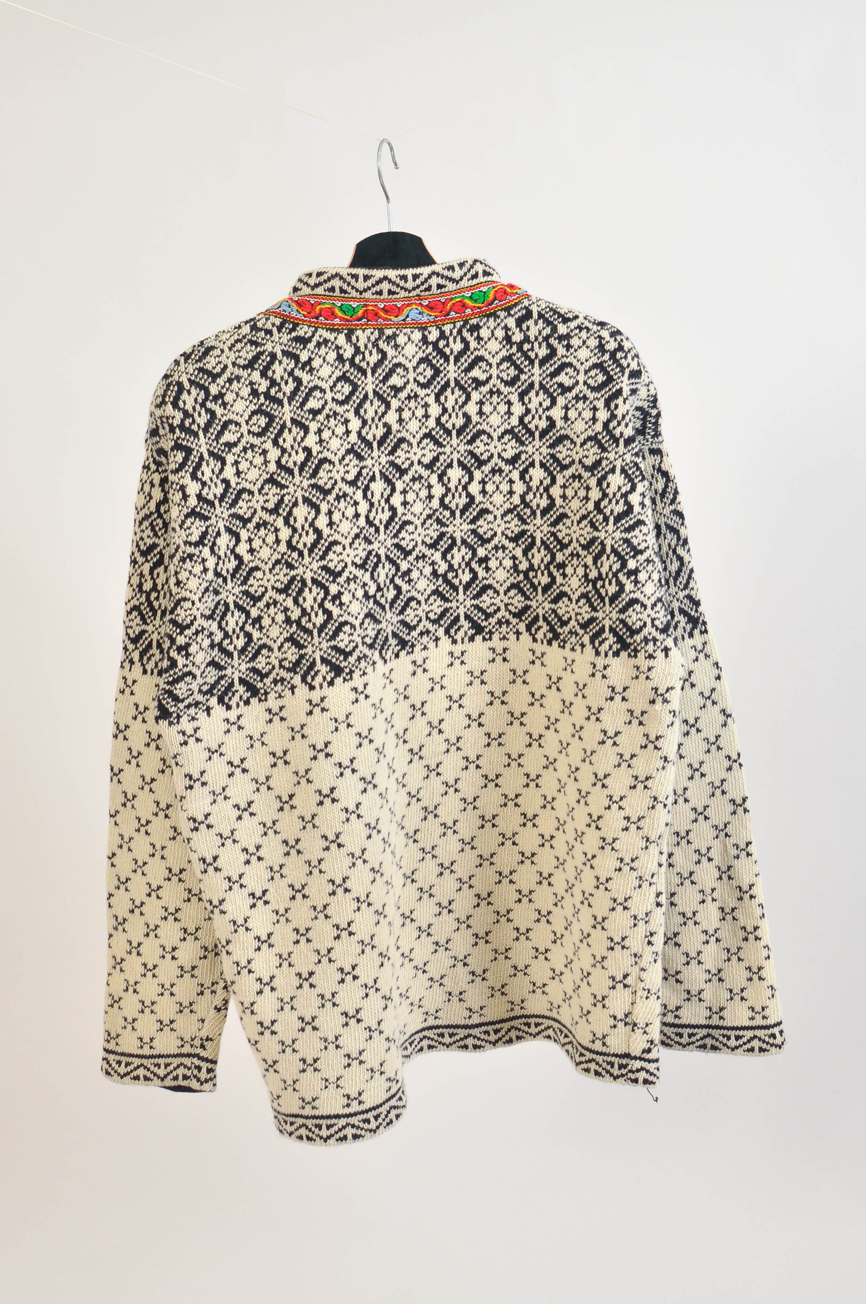 Vintage 90s Norwegian Wool Knitwear | Nordic Sweater XL - Image 5
