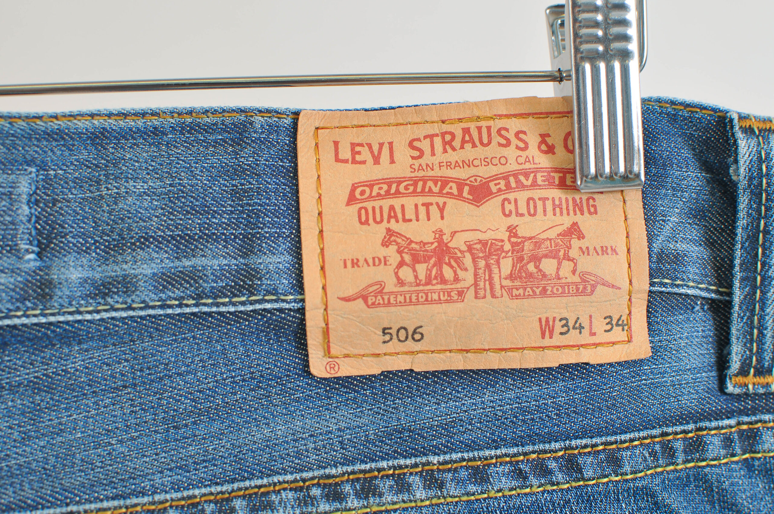 Vintage 00s Levi’s 506 Jeans | Classic Straight Leg Denim W34 - Image 4