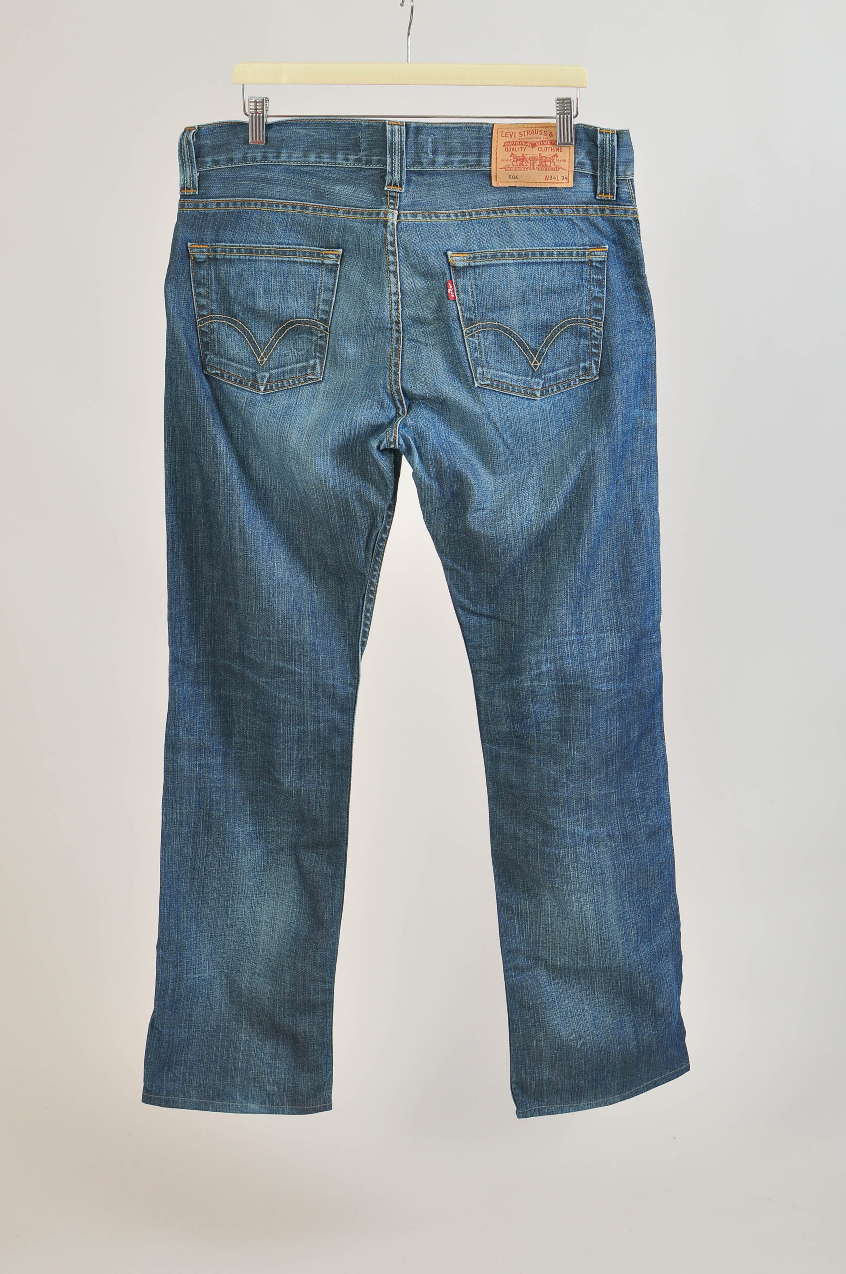 Vintage 00s Levi’s 506 Jeans | Classic Straight Leg Denim W34 - Image 5