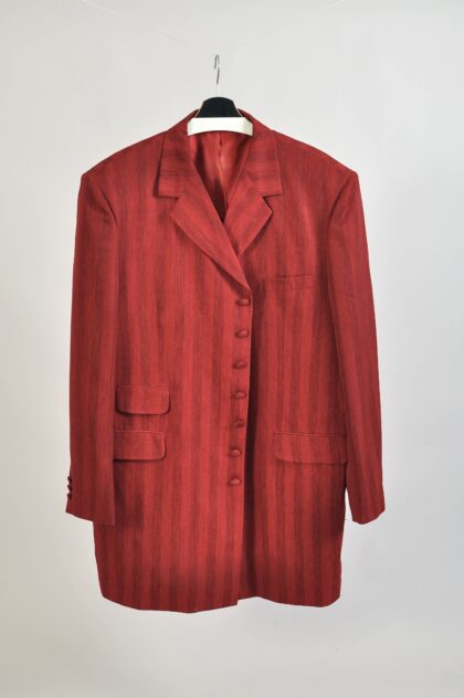 Vintage 00s Maroon Blazer Jacket | Alberto Celini 3XL