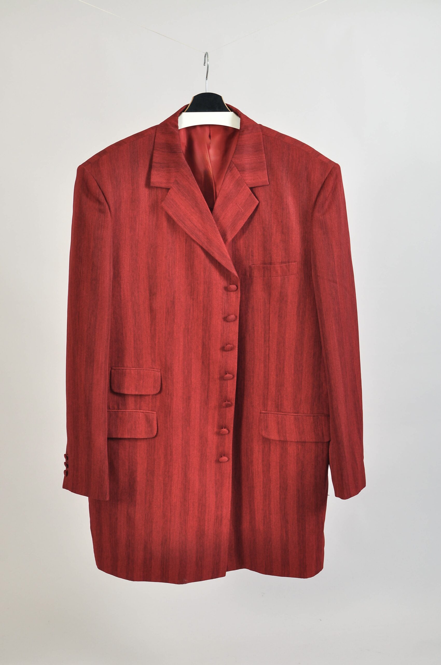 Vintage 00s Maroon Blazer Jacket | Alberto Celini 3XL