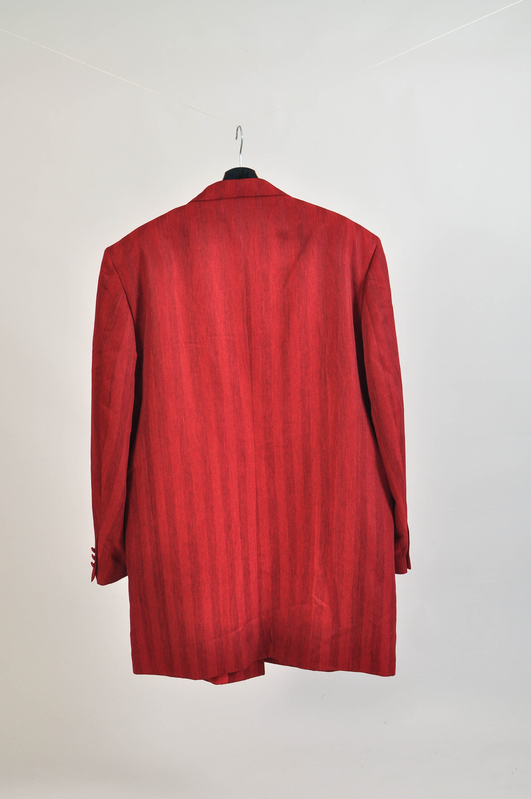 Vintage 00s Maroon Blazer Jacket | Alberto Celini 3XL - Image 3